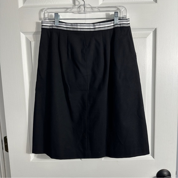 Talbots Black Label skirt, size 6, ribbon belt, office, date night, pleat‎ - Picture 7 of 13